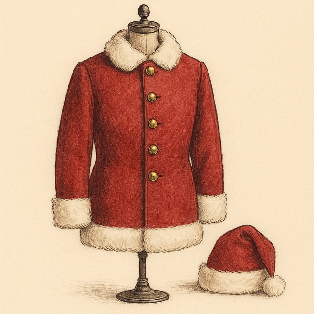 Illustration of a Cola Santa Suits piece