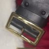 Narrow Gold Santa Buckle for 4" Belt