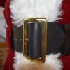 Narrow Gold Santa Buckle for 4" Belt - Image 3