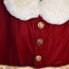 Cola Suit in Xmas Red, Gold Belt Panel and Marilyn Plush Fur - Image 3