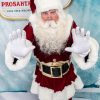 Cola Suit in Xmas Red, Gold Belt Panel and Marilyn Plush Fur