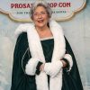Green cape and dress with white rabbit fur - Image 4