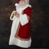 Red scarlet velvet robe with rabbit and Peter Pan collar - Image 3