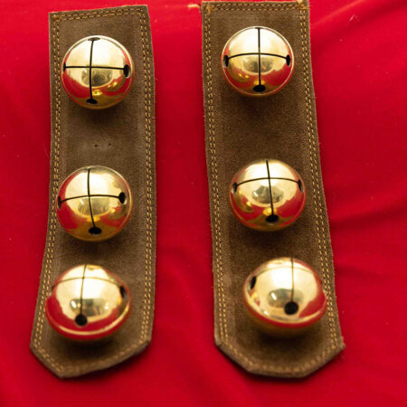 Boot Tabs with Solid Brass Sleigh Bells for Prosantashop Boots