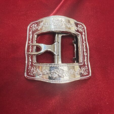 Silver Holly Bough Vine Boot Buckle