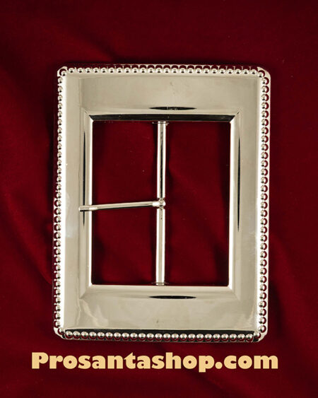 Gold Classic Buckle with Stippling Edge - Image 2