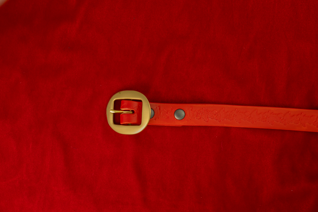 Mrs. Claus 1" Leather Belt - Image 2