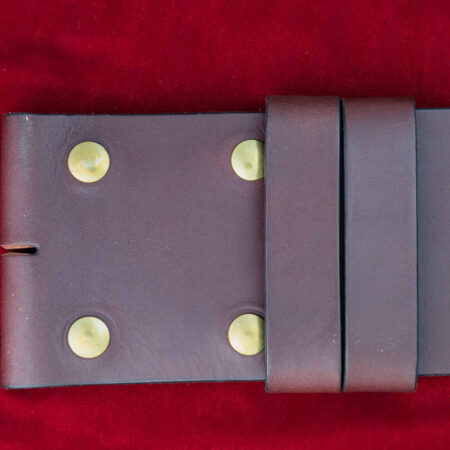 3" Leather Belt w/ Snaps