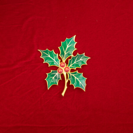 Holly Twig Brooch